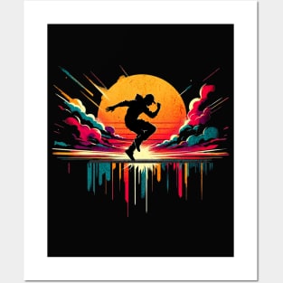 Parcour Dance Graffiti Design Posters and Art